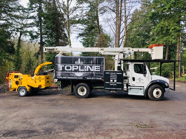 topline tree service truck